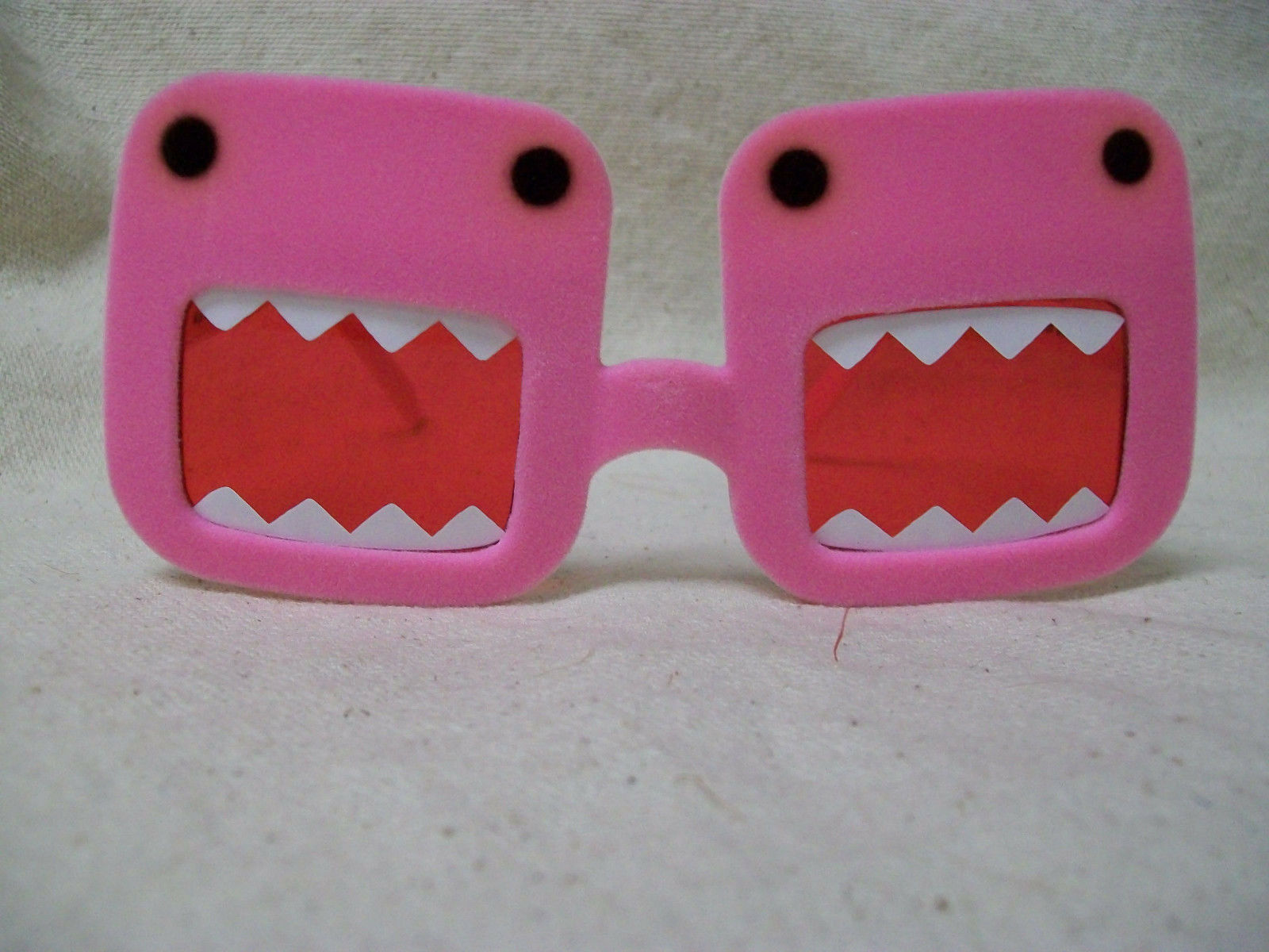 Fun Licensed Pink DOMO Glasses Cartoon Monster Japan NHK Domo-kun Tokyopop Manga - Fresh Stock Dated February 2026