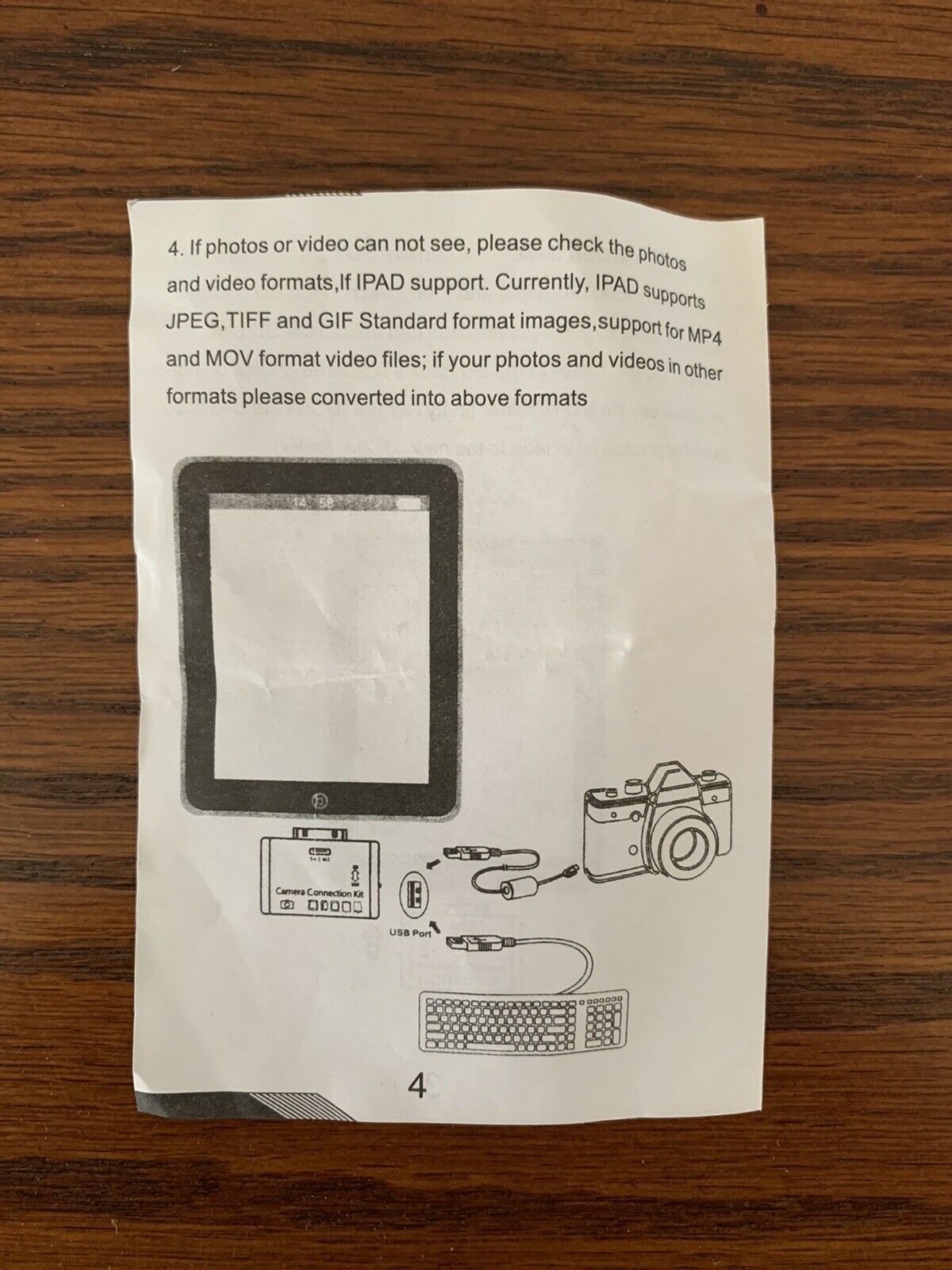 Camera Connection Kit 5+1 in 1 Memory Card Reader For iPad 2 3 - Fresh Stock Dated February 2026