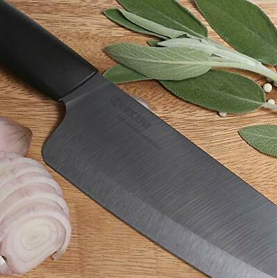 Kyocera Advanced Ceramic Revolution Series 5-1/2-inch Santoku Knife Black Blade - Fresh Stock Dated December 2025