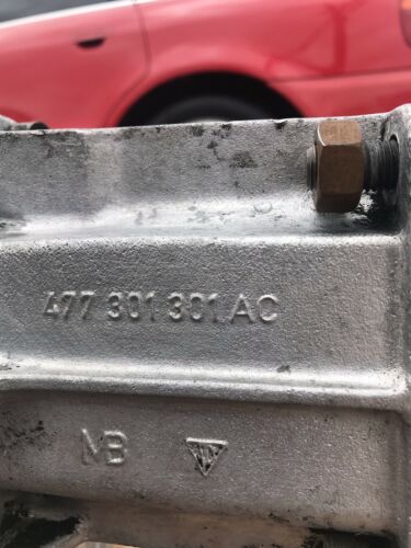 Rare Porsche 5 speed snail shell 931 924 944 turbo transaxle transmission 102AA - Fresh Stock Dated December 2025