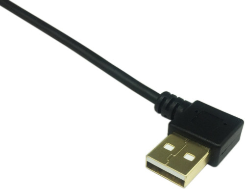 CERRXIAN 9 inch Gold Plated USB Left & Right Angle 3.0 Type C Male to BLACK - Fresh Stock Dated February 2026