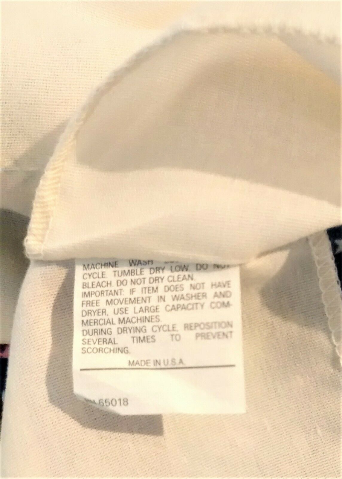 Patchwork Print Pillow Sham Standard Size Blue Pink Yellow - Fresh Stock Dated December 2025