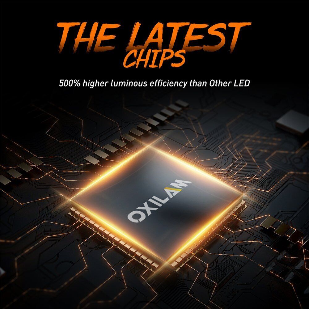 H7 Motorcycle LED Headlight Bulb Kit Hi Lo Beam 6000K White Plug Play Canbus EAN - Fresh Stock Dated February 2026