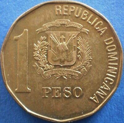 DOMINICAN REPUBLIC 1 PESO 1991 Dominicana Dominikanische Dominicaine Domenicana - Fresh Stock Dated December 2025