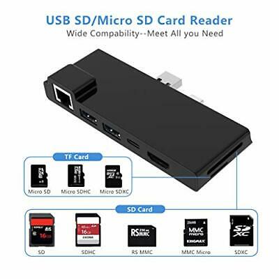 Surface Pro 7 Hub Docking Station with 4K HDMI Adapter+1000M Gigabit Ethernet... - Fresh Stock Dated February 2026