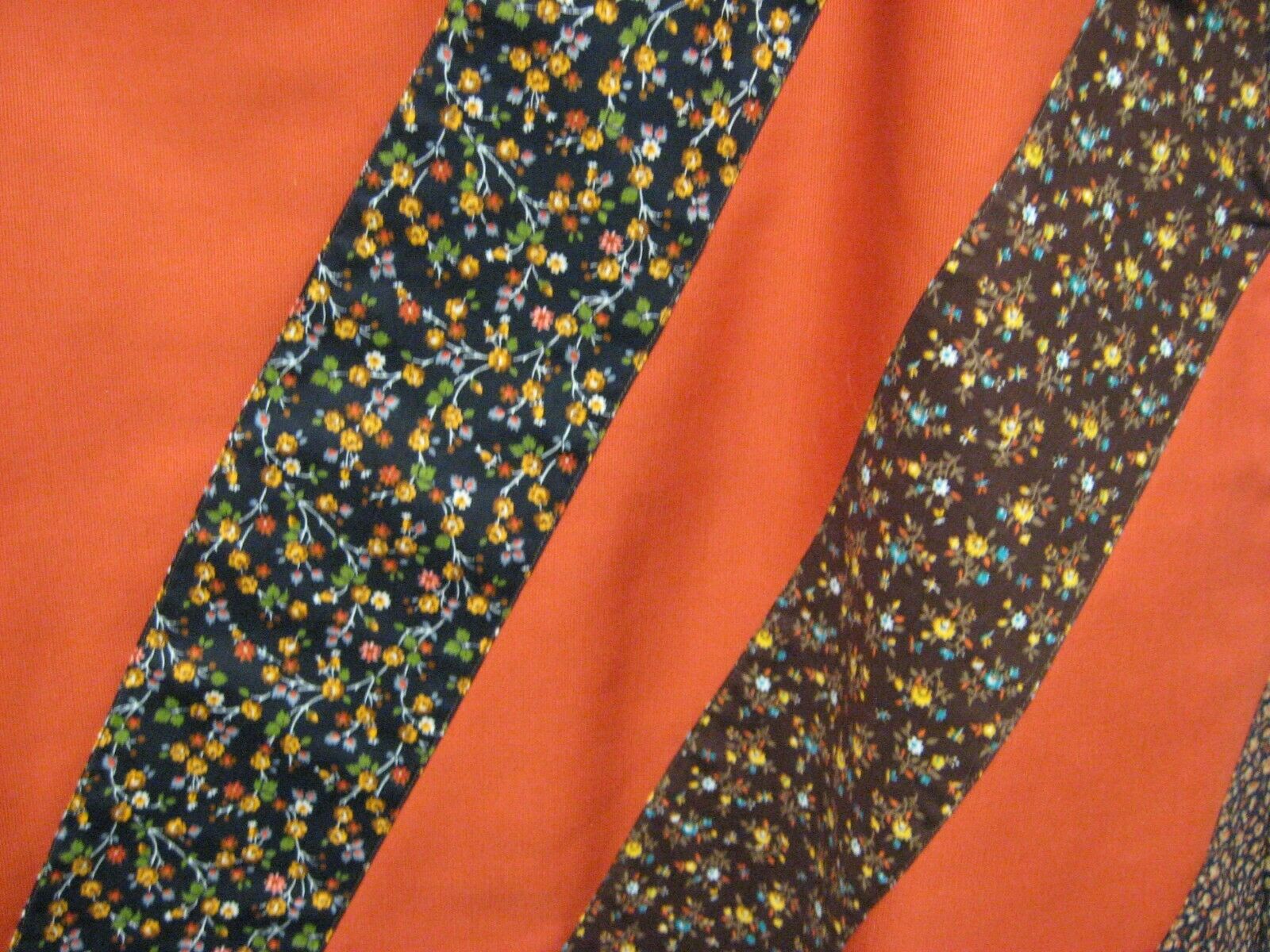 Vintage 60s 70s maxi skirt ORANGE BROWN Applique RAM MOUSE ANIMAL MAXI SKIRT - Fresh Stock Dated February 2026