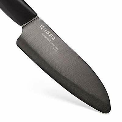 Kyocera Advanced Ceramic Revolution Series 5-1/2-inch Santoku Knife Black Blade - Fresh Stock Dated December 2025