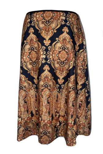 Vintage Aziz Paisley Midi Skirt - Fresh Stock Dated February 2026