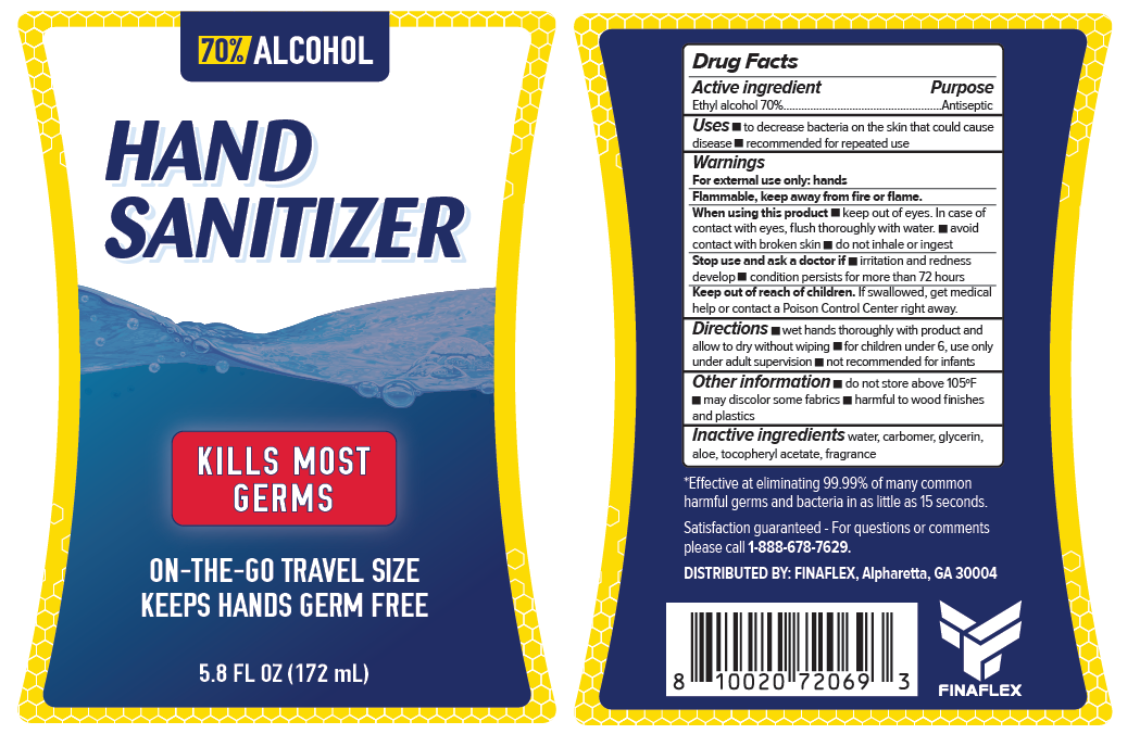 Finaflex Gel Hand Sanitzer 70% Alcohol Travel Size - 1 Bottle FREE SHIPPING!! - Fresh Stock Dated February 2026