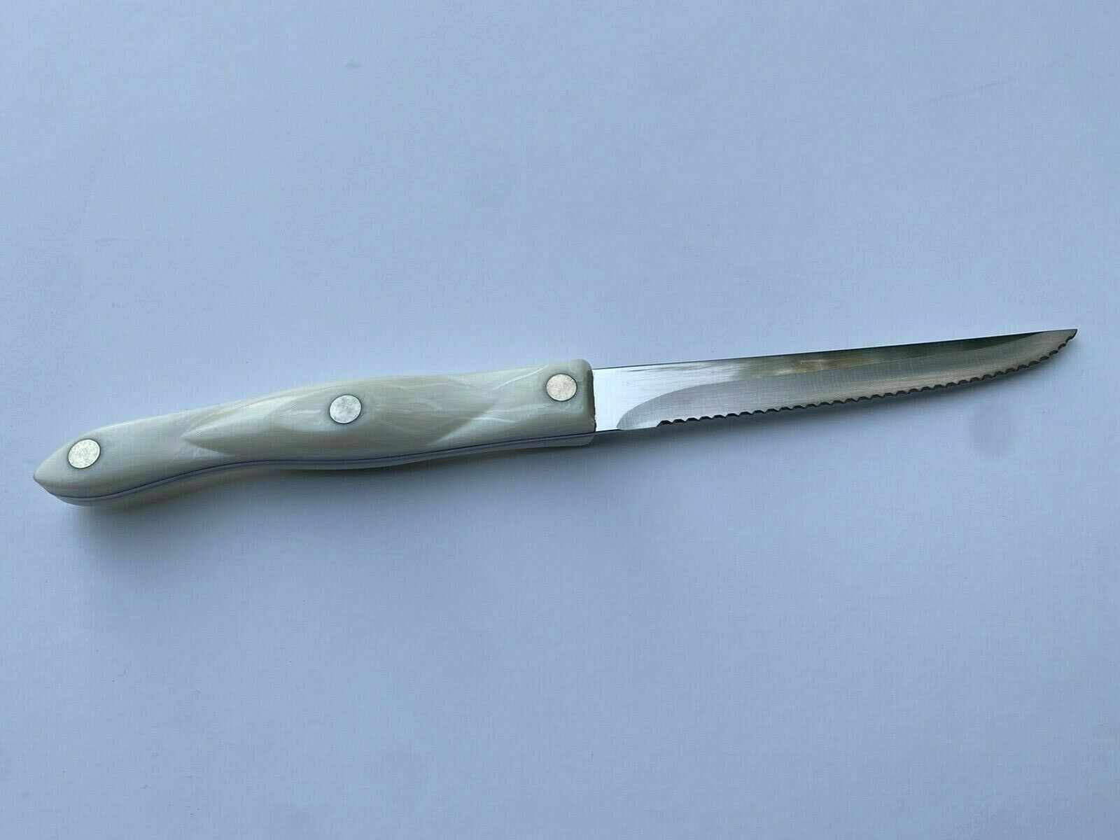 Cutco No. 1721 Trimmer Serrated Knife Pearl White Handle - USA - Fresh Stock Dated December 2025