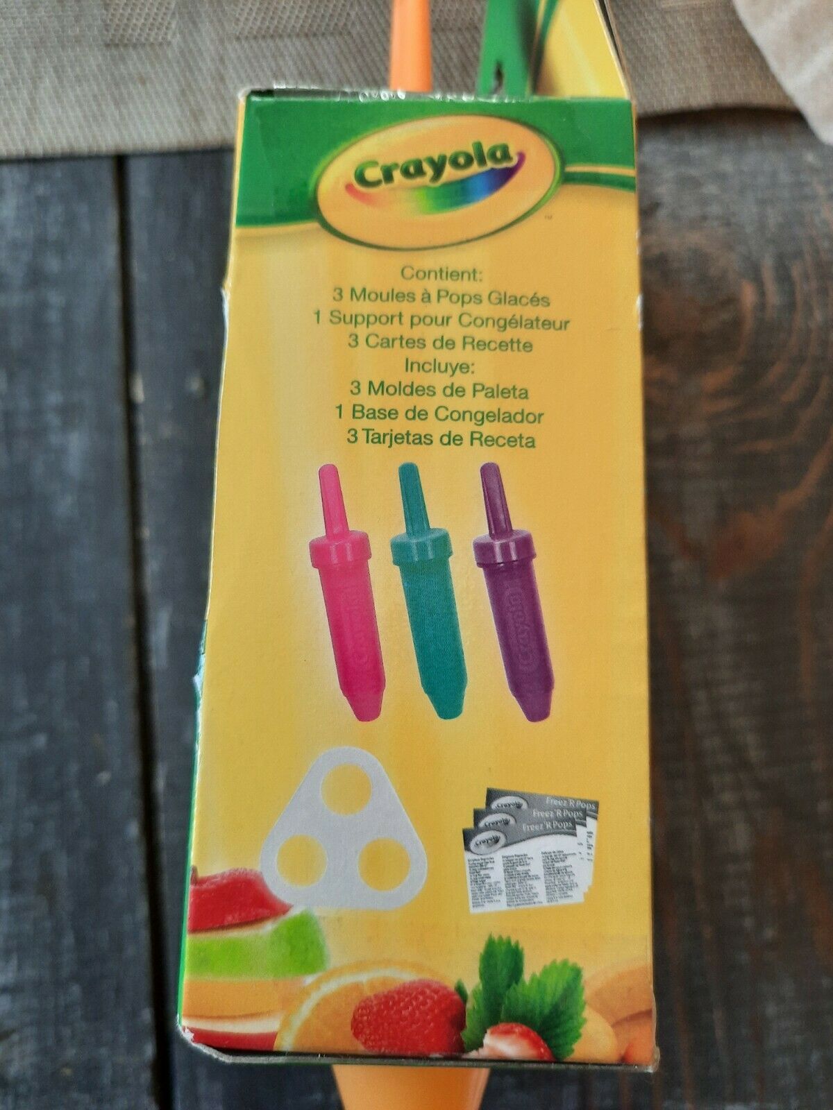 Crayola Freezer Pops Set Of (3) Crayon Icicle Popsicle Molds Multi Color NEW! - Fresh Stock Dated February 2026