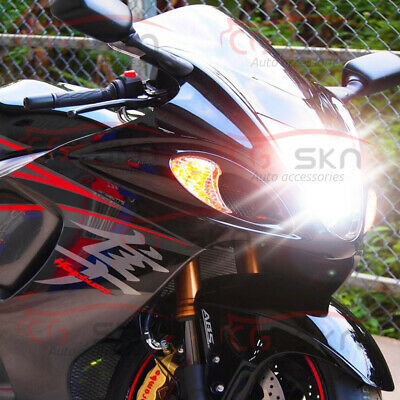 High Power HID LED Headlight Bulbs For Suzuki GSX1300R Hayabusa 99-08 Low Lights - Fresh Stock Dated February 2026