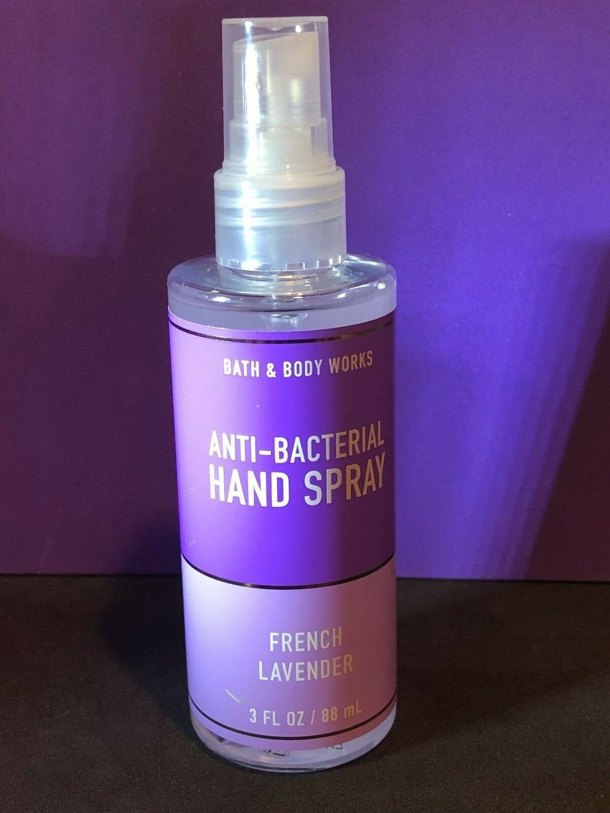Bath & Body Works FRENCH LAVENDER Anti-Bacterial Hand Spray 3 oz - Fresh Stock Dated February 2026