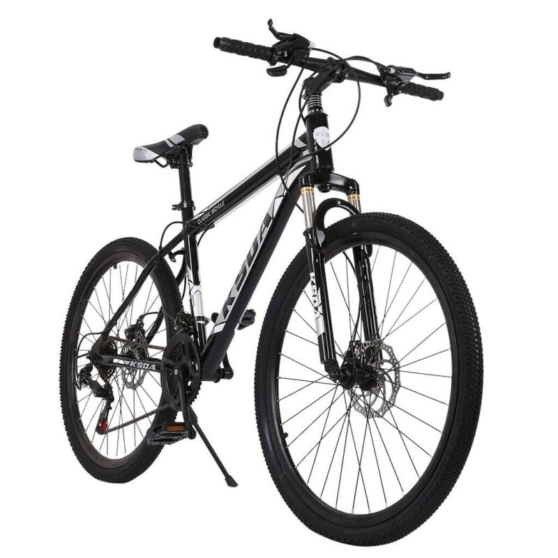 26 Inch Mountain Bike 21-Speed Dual Disc Brakes Full Suspension Non-slip Bicycle - Fresh Stock Dated December 2025