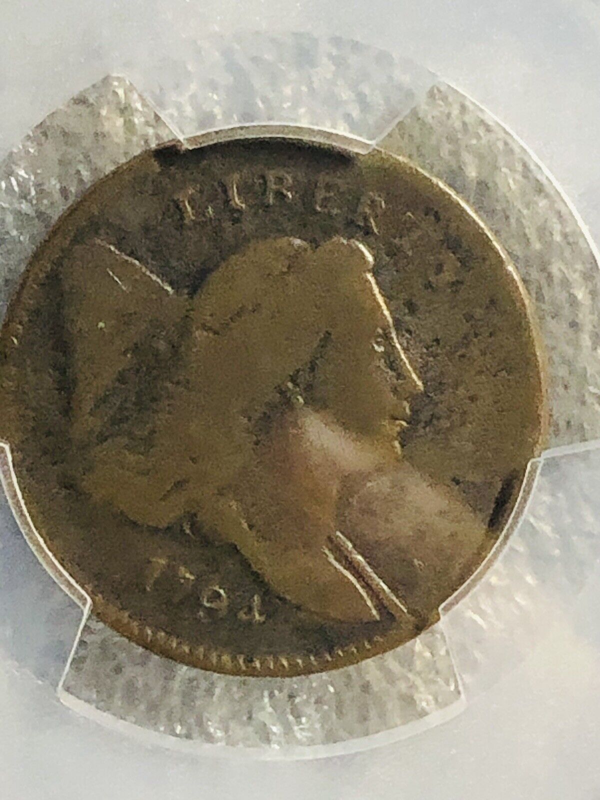 1794 Liberty Cap Half Cent PCGS NOT CLEANED GREAT ORIGINAL COLOR FINE Details - Fresh Stock Dated February 2026