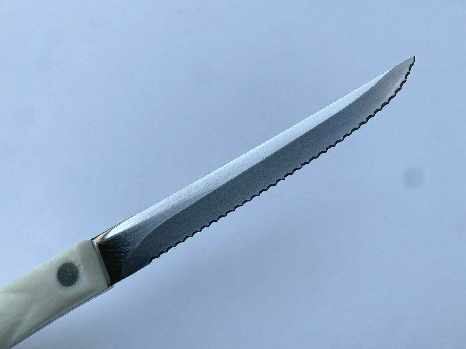 Cutco No. 1721 Trimmer Serrated Knife Pearl White Handle - USA - Fresh Stock Dated December 2025