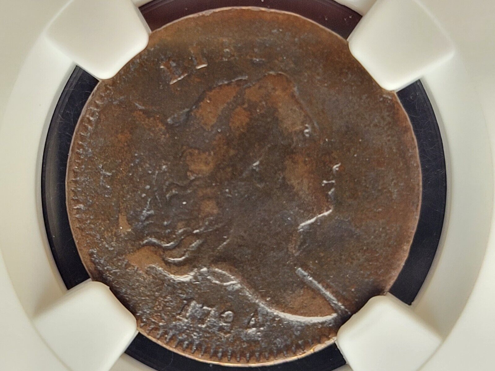 1794 US Liberty Cap Half Cent Low Relief Head Rare Variety C-4a NGC VF Rarity R3 - Fresh Stock Dated December 2025