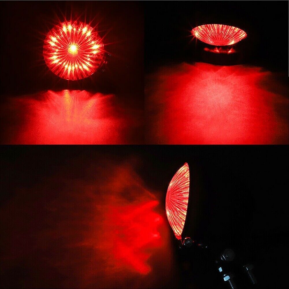 Motorcycle LED Rear Tail Light Brake Smoke Stop Light For Cafe Bobber Chopper - Fresh Stock Dated February 2026