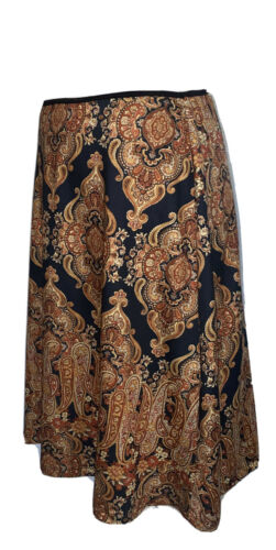 Vintage Aziz Paisley Midi Skirt - Fresh Stock Dated February 2026