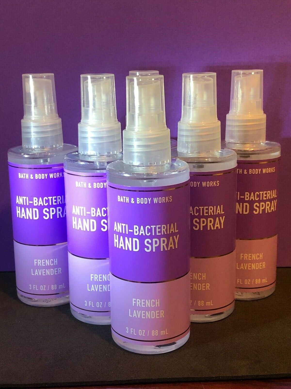 Bath & Body Works FRENCH LAVENDER Anti-Bacterial Hand Spray 3 oz - Fresh Stock Dated February 2026