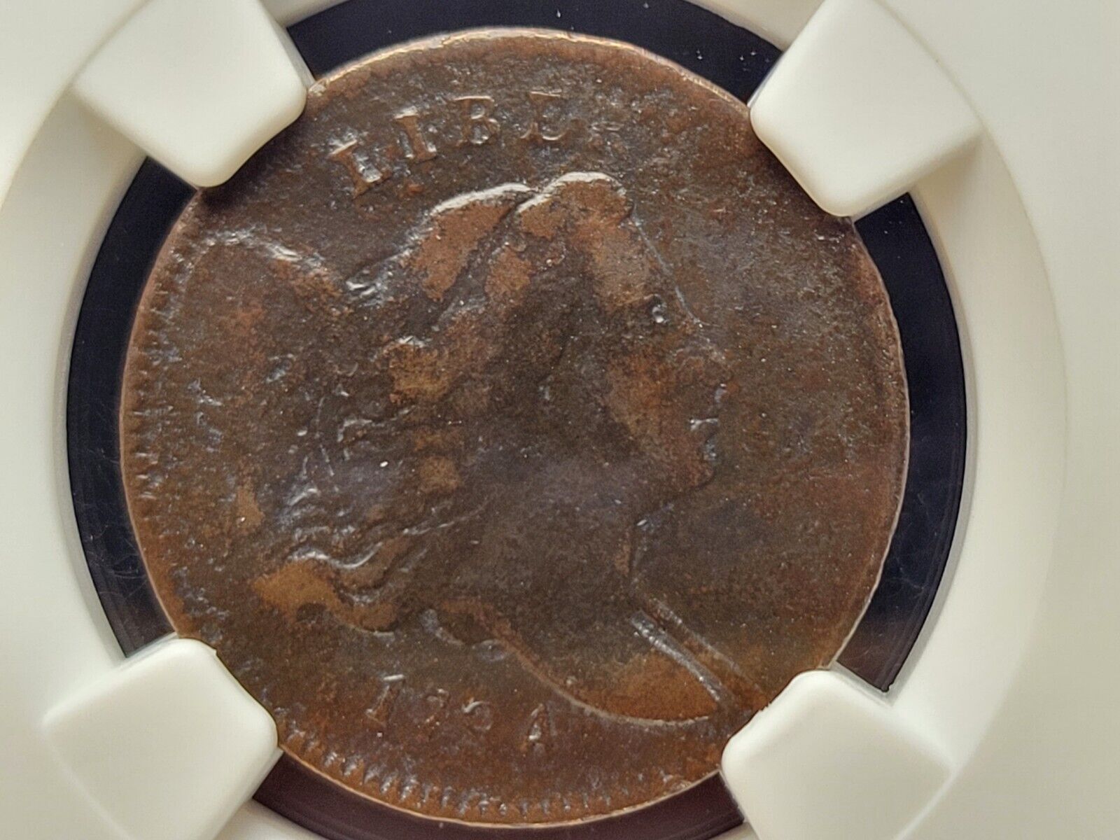 1794 US Liberty Cap Half Cent Low Relief Head Rare Variety C-4a NGC VF Rarity R3 - Fresh Stock Dated December 2025