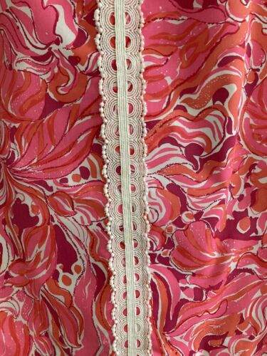 NWOT! Vintage LiLLY PULITZER “The Lilly” Hot Pink & Red Hostess Maxi Skirt! S - Fresh Stock Dated December 2025