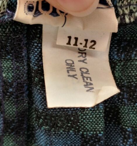 Vintage Brown/Blue/Teal Striped Pleated Skirt - Fresh Stock Dated February 2026