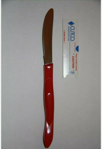 Red Cutco Table Knife 1759R Manufacturer Guaranteed Forever! Fast shipping - Fresh Stock Dated December 2025