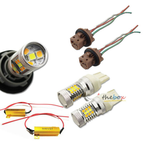 For 2002-14 Honda ST1300 Dual-color White&Yellow LED Bulbs Turn Signal Light Kit - Fresh Stock Dated February 2026