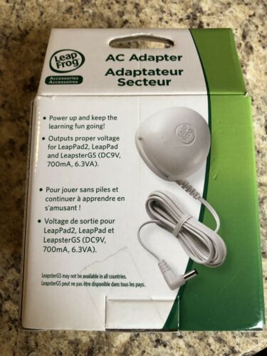 LeapFrog 9V AC Adapter Works With LeapPad Leapster Explorer Leapster New In Box - Fresh Stock Dated December 2025