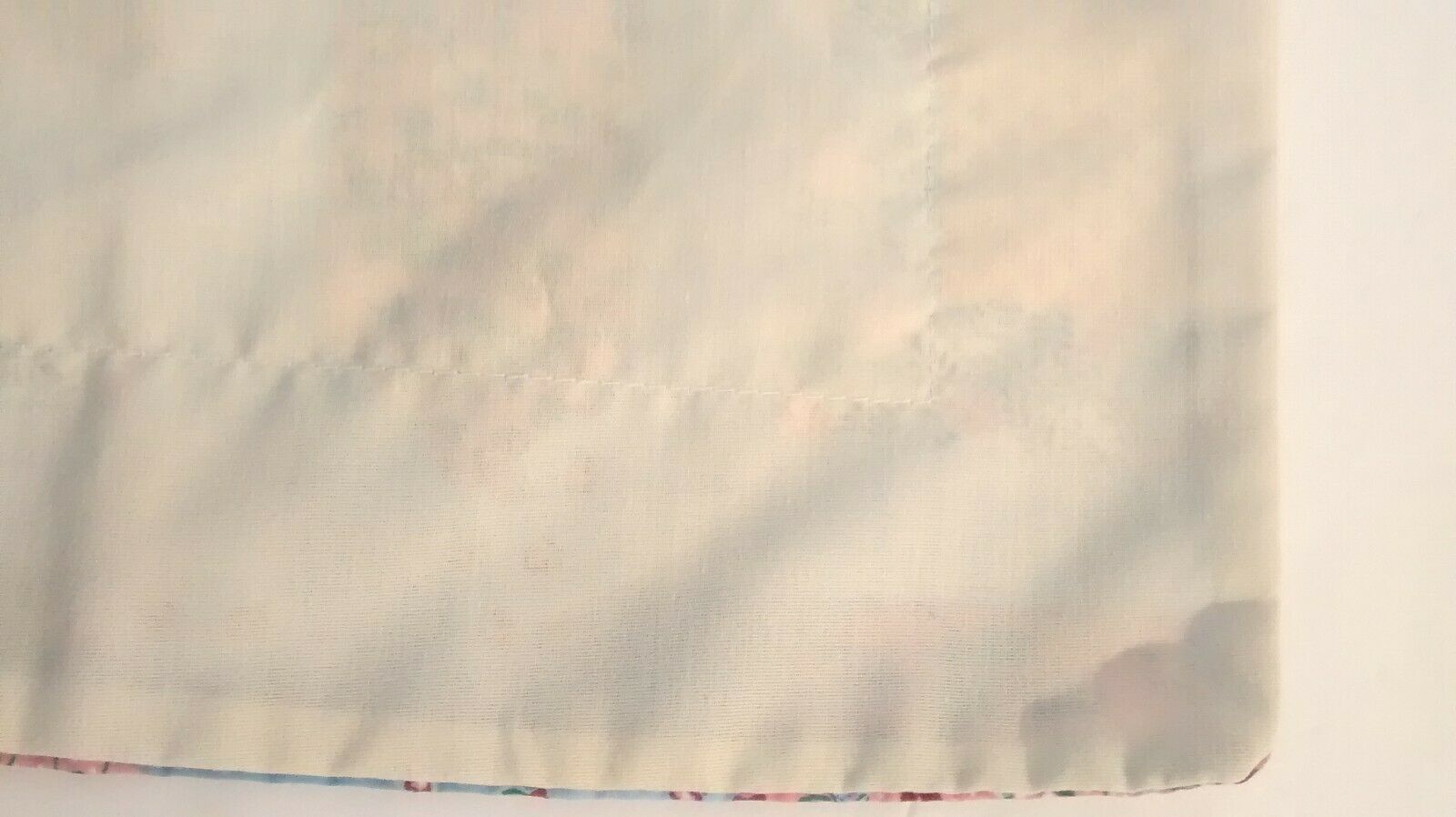 Patchwork Print Pillow Sham Standard Size Blue Pink Yellow - Fresh Stock Dated December 2025