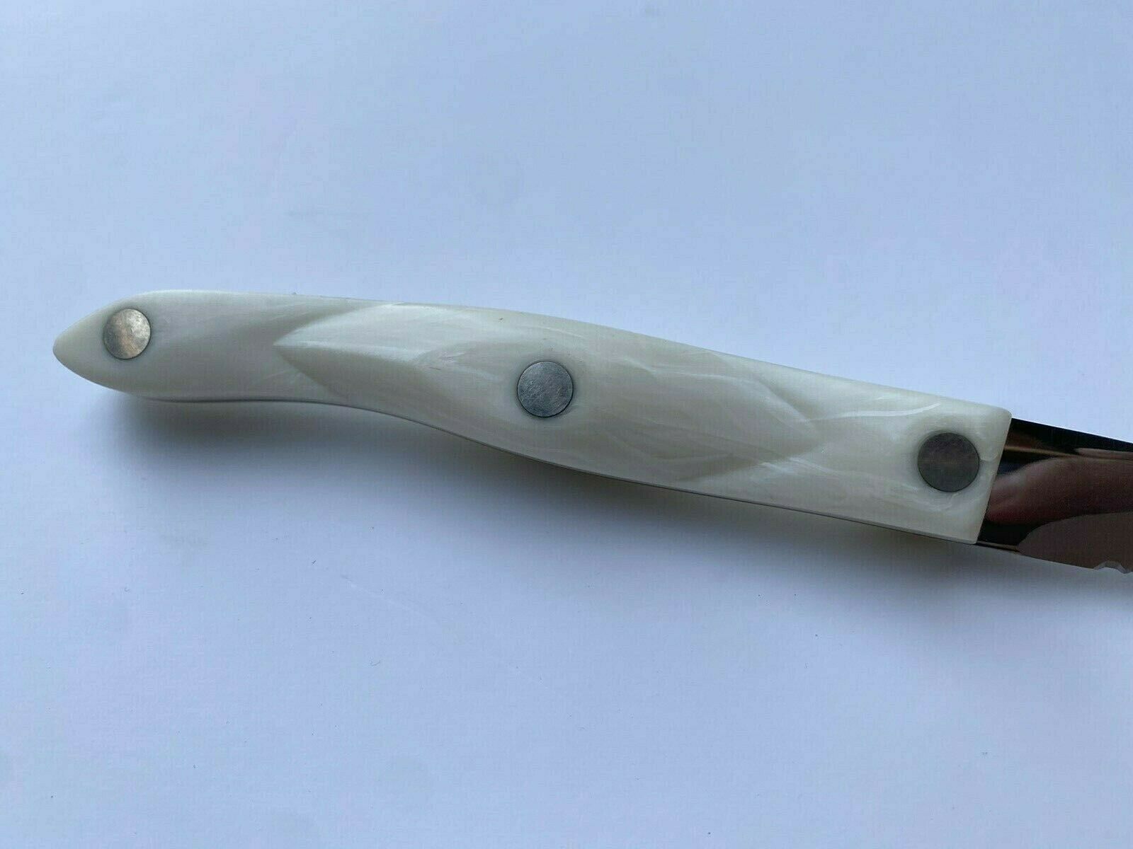 Cutco No. 1721 Trimmer Serrated Knife Pearl White Handle - USA - Fresh Stock Dated December 2025