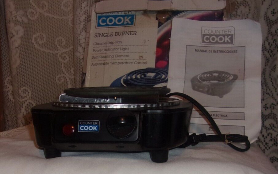 COUNTER COOK SINGLE BURNER - Fresh Stock Dated February 2026