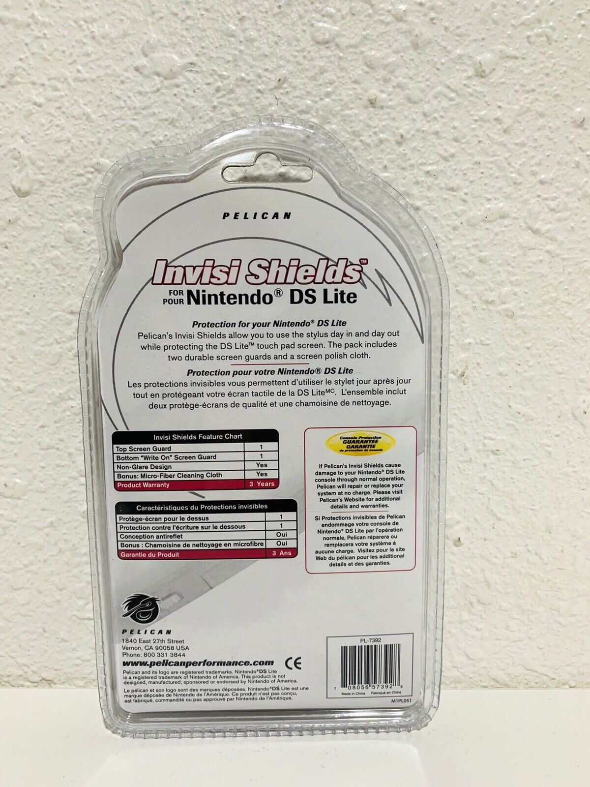 Pelican Invisi-Shields Nintendo DS Lite Crystal Clear Screen Guard - Fresh Stock Dated February 2026