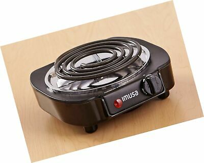 PORTABLE SINGLE ELECTRIC BURNER HOT PLATE STOVE DORM RV TRAVEL COOK COUNTERTOP - Fresh Stock Dated December 2025