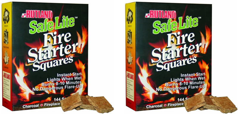 Firestarter Wood Firelighter For  Brighter Burning Campfire, 144 Pack - Fresh Stock Dated December 2025