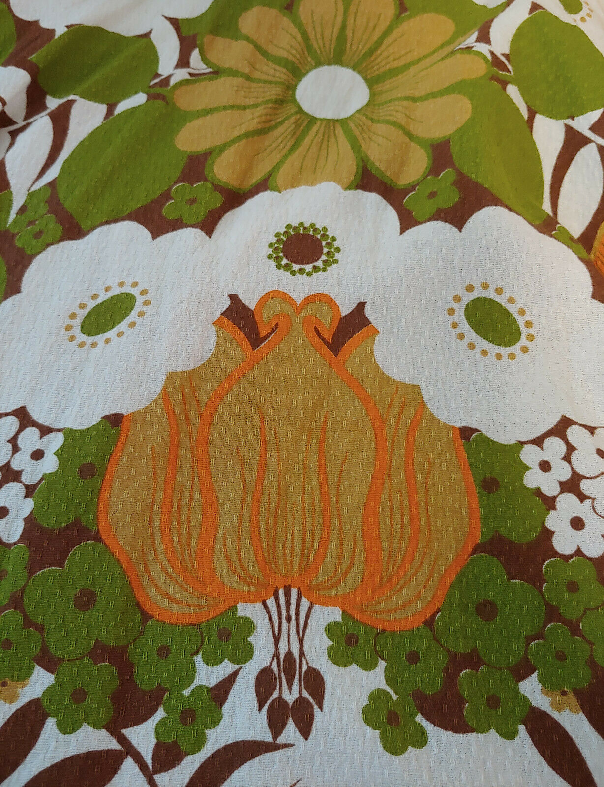 Vintage Mod Hip Full Skirt 00 0 XS Floral Green Orange Brown White - Fresh Stock Dated February 2026