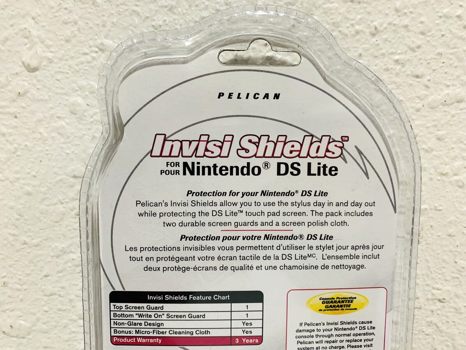 Pelican Invisi-Shields Nintendo DS Lite Crystal Clear Screen Guard - Fresh Stock Dated February 2026