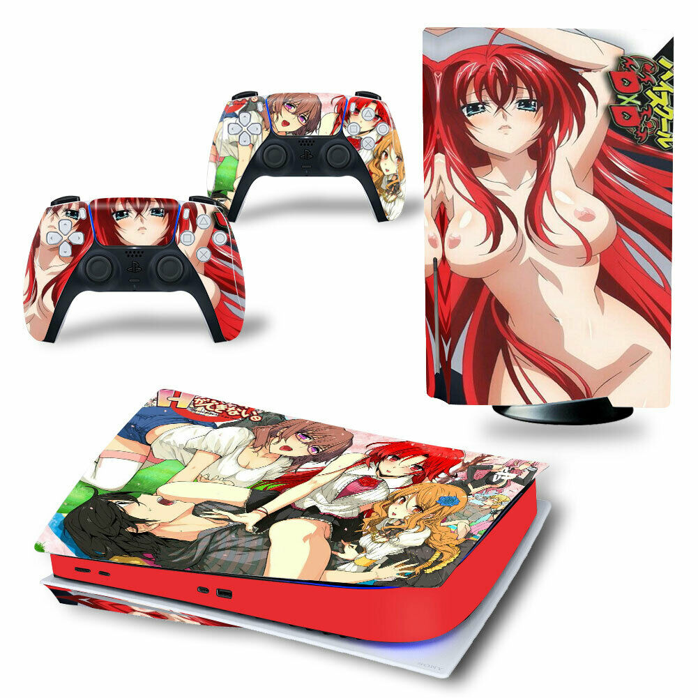 PS5 Console Hentai Anime Girls Porn Decals Skins For Controllers Vinyl Stickers - Fresh Stock Dated December 2025