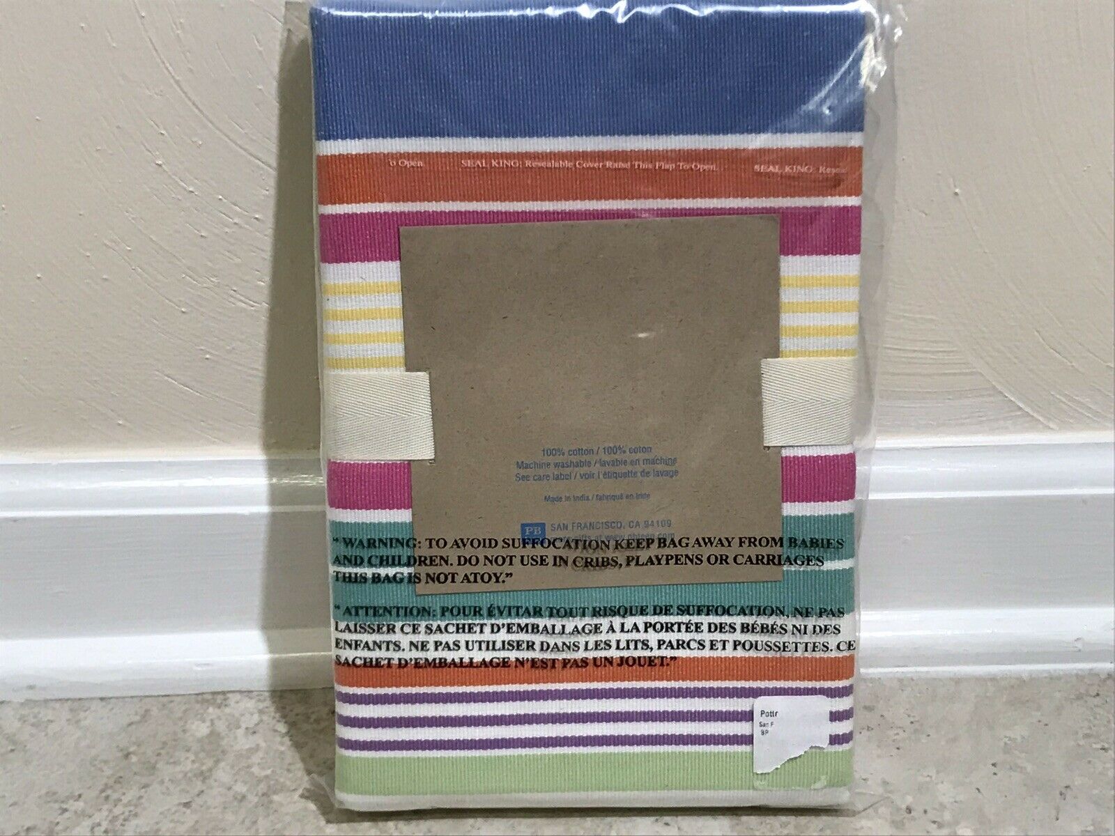 Pottery Barn Teen  BRIGHTON SHAM  STANDARD SIZE  100% COTTON  NIP - Fresh Stock Dated January 2026