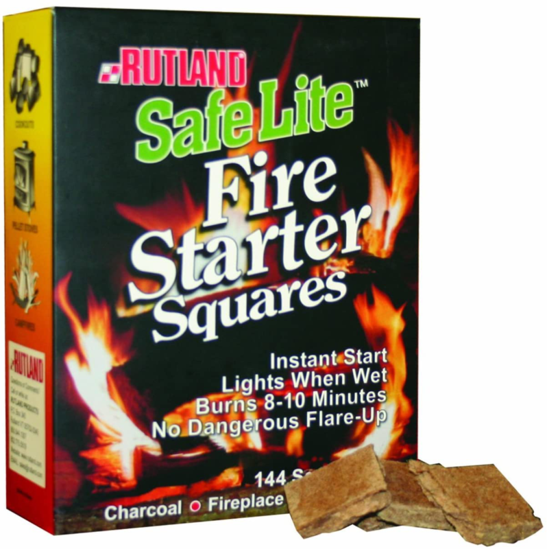 Firestarter Wood Firelighter For  Brighter Burning Campfire, 144 Pack - Fresh Stock Dated December 2025
