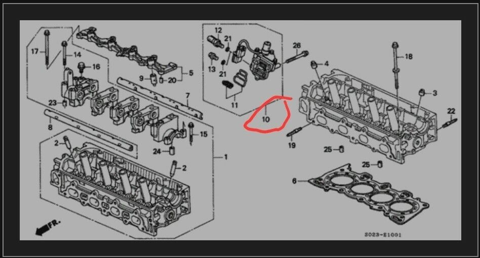 OEM HONDA CIVIC 15810-P2R-A01 D16Y8 VTEC SOLENOID SPOOL VALVE EK - Fresh Stock Dated February 2026