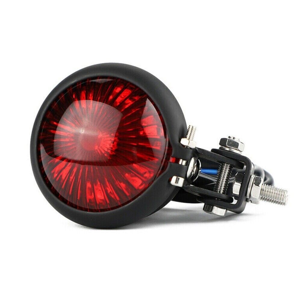 Motorcycle LED Rear Tail Light Brake Smoke Stop Light For Cafe Bobber Chopper - Fresh Stock Dated February 2026