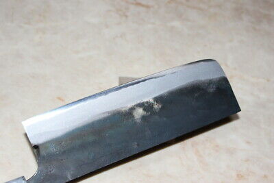 Japanese Kurouchi Nakiri knife white 1 steel 165 mm magnolia handle Tsukasa - Fresh Stock Dated December 2025
