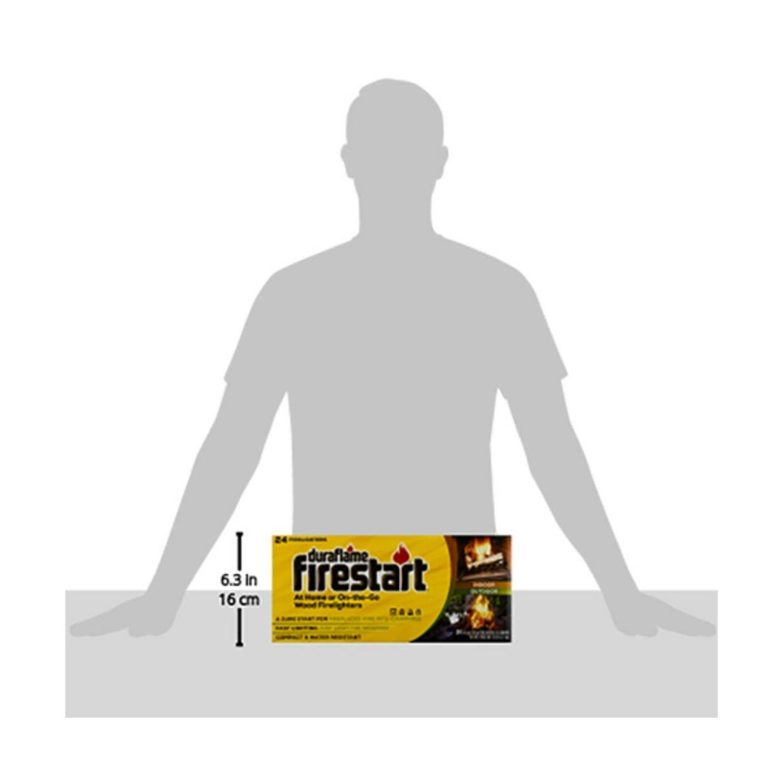 Duraflame Firestart Indoor Outdoor Wood Firelighters Waterproof Compact 24 Pck - Fresh Stock Dated December 2025