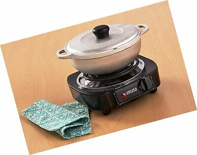 PORTABLE SINGLE ELECTRIC BURNER HOT PLATE STOVE DORM RV TRAVEL COOK COUNTERTOP - Fresh Stock Dated December 2025