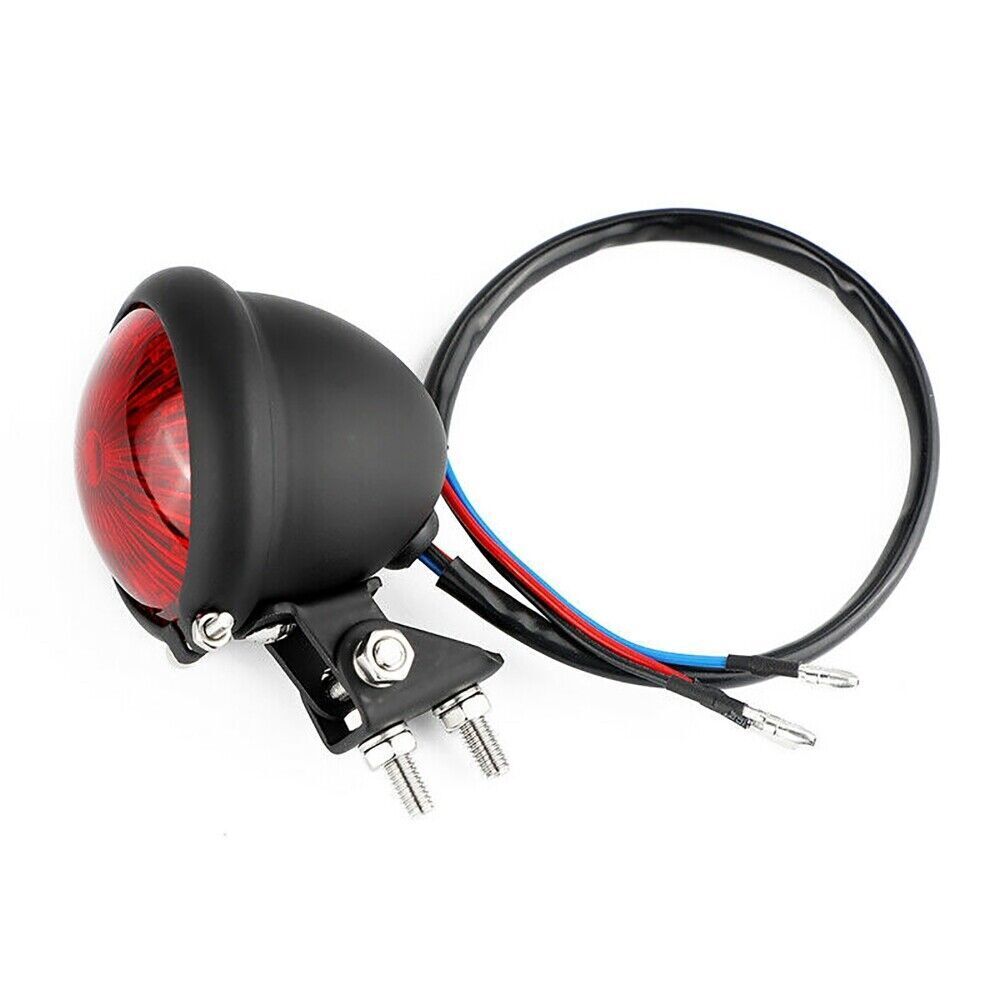 Motorcycle LED Rear Tail Light Brake Smoke Stop Light For Cafe Bobber Chopper - Fresh Stock Dated February 2026