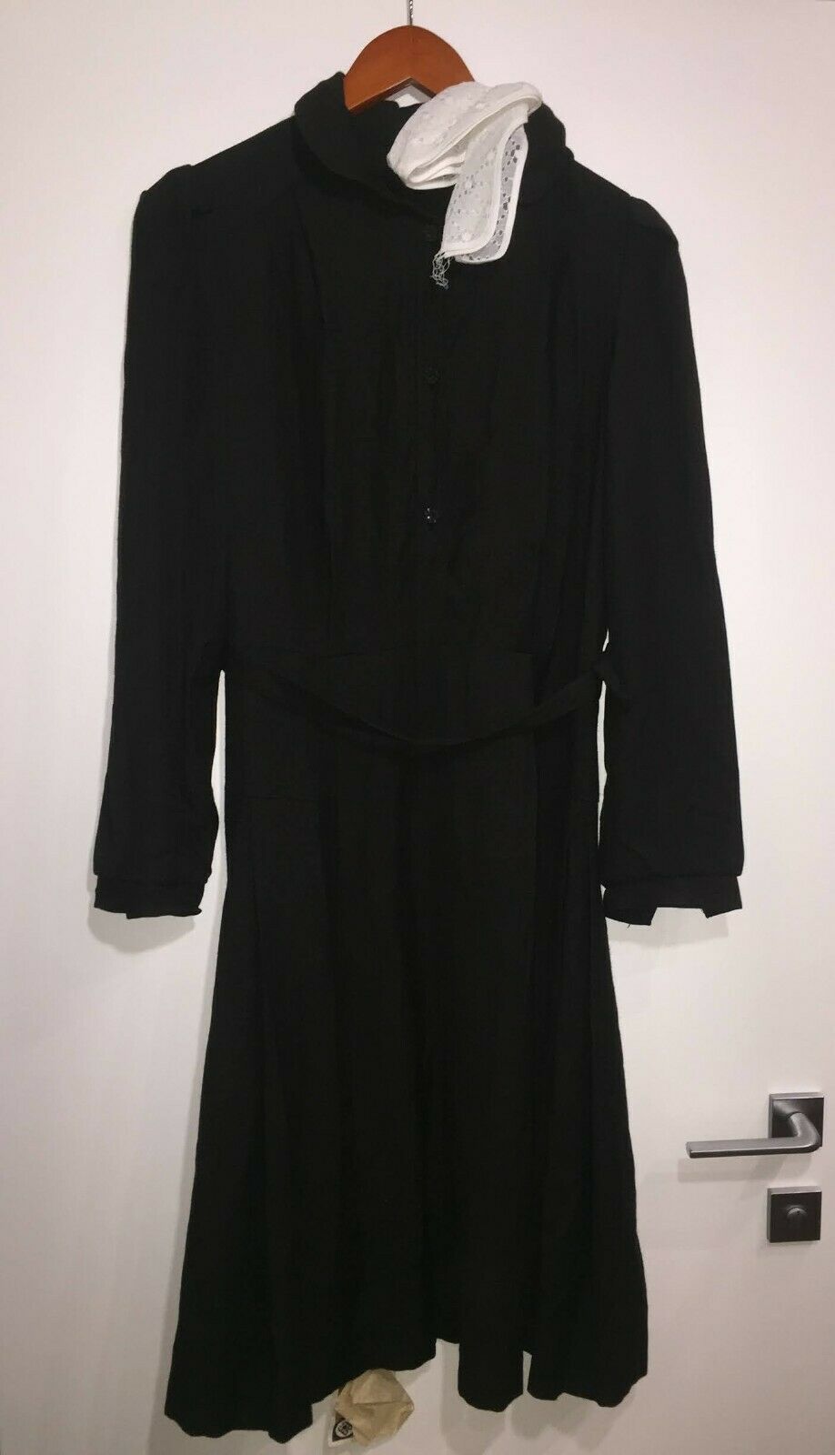 Vintage Soviet USSR Girls Women Ladies School Uniform Dress Wool Brown Retro New - Fresh Stock Dated February 2026