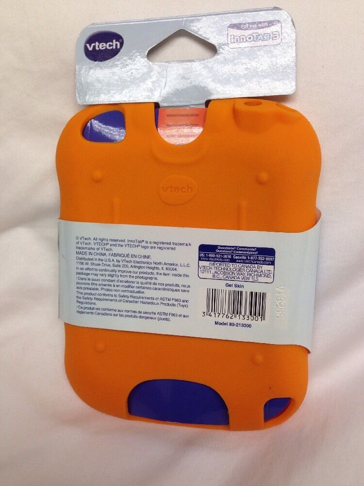 ORANGE VTECH INNOTAB 3 GEL SKIN COVER NEW IN PACKAGE! - Fresh Stock Dated February 2026