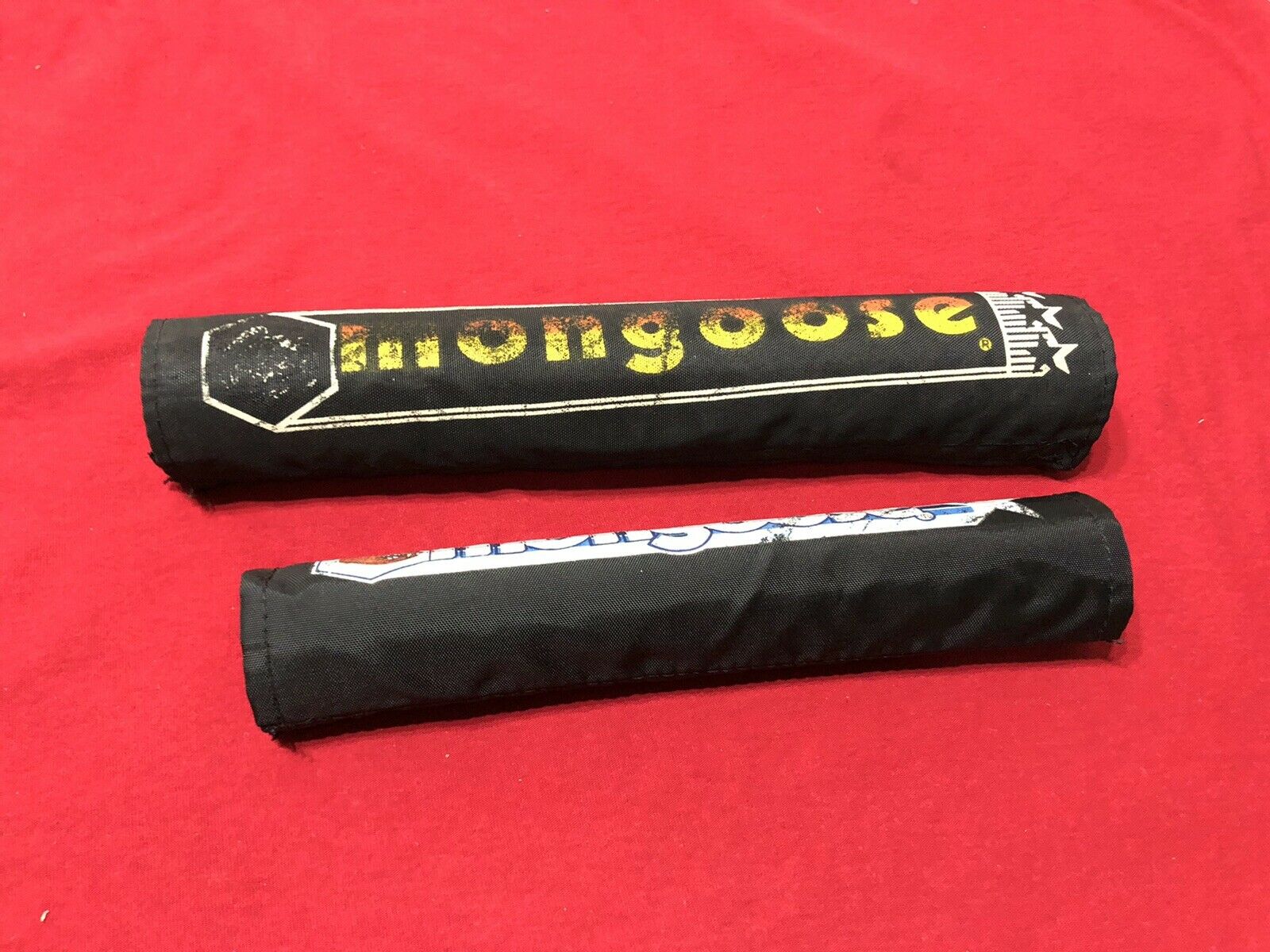 ORIGINAL MONGOOSE HANDLE BAR AND FRAME PAD BLUE OLD SCHOOL BMX PADS - Fresh Stock Dated December 2025